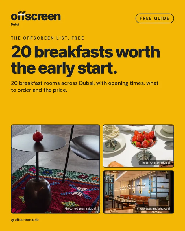 Cover of the 20 breakfasts worth the early start. guide